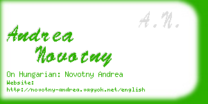 andrea novotny business card